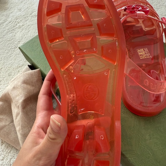 Gucci women Jelly Sandals - Pink - Picture 4 of 8